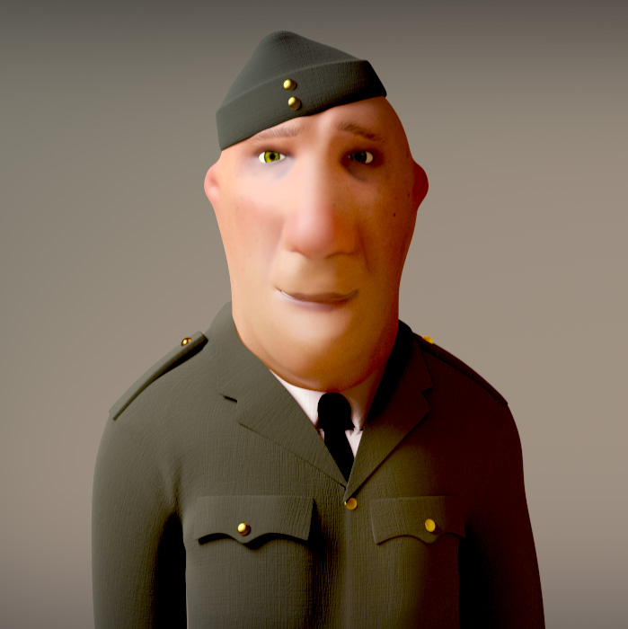 a Alex in his army uniform