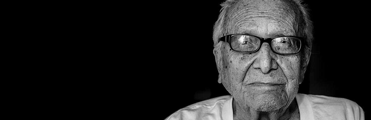 Old man portrait by Hermes Rivera
